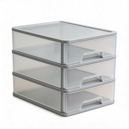 Functional Organization | Durable Plastic Material | Stylish Home Storage | Thoughtful Gift for Neat Freaks | Practical Design with Transparent Lid