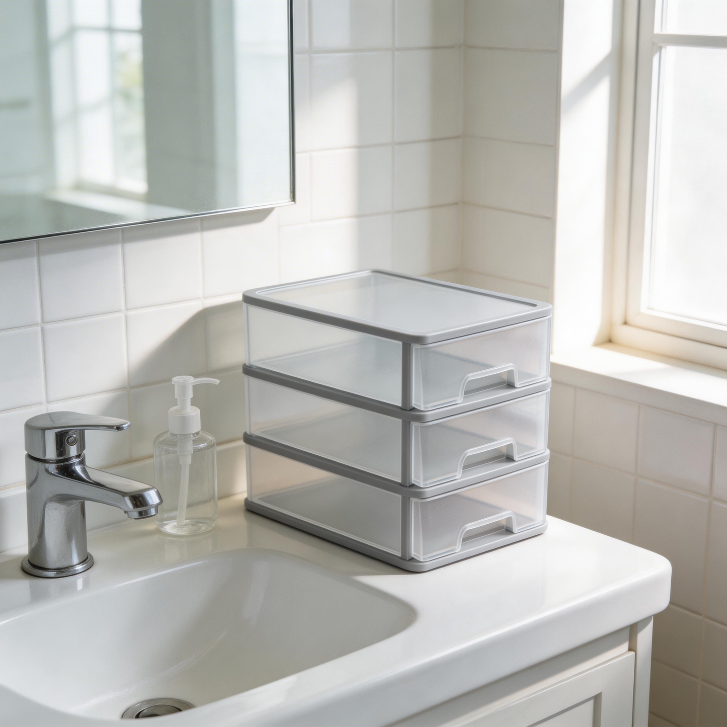 Functional Organization | Durable Plastic Material | Stylish Home Storage | Thoughtful Gift for Neat Freaks | Practical Design with Transparent Lid