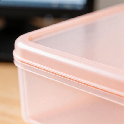 Practical Storage Solution | Durable Plastic Material | Versatile Home Organization | Ideal Gift for Neat Enthusiasts | Sleek and Transparent Design