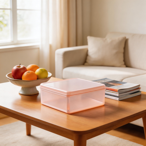 Practical Storage Solution | Durable Plastic Material | Versatile Home Organization | Ideal Gift for Neat Enthusiasts | Sleek and Transparent Design