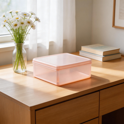 Practical Storage Solution | Durable Plastic Material | Versatile Home Organization | Ideal Gift for Neat Enthusiasts | Sleek and Transparent Design