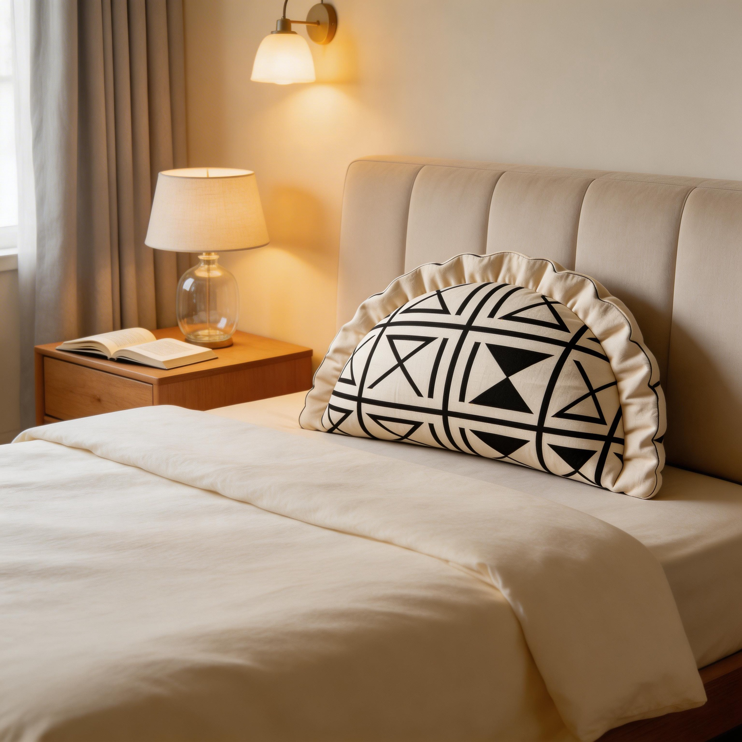 Elegant & Chic | Soft Cotton Material | Cozy Sofa Pillow | Ideal Gift for Interior Enthusiasts | Geometric Pattern Design
