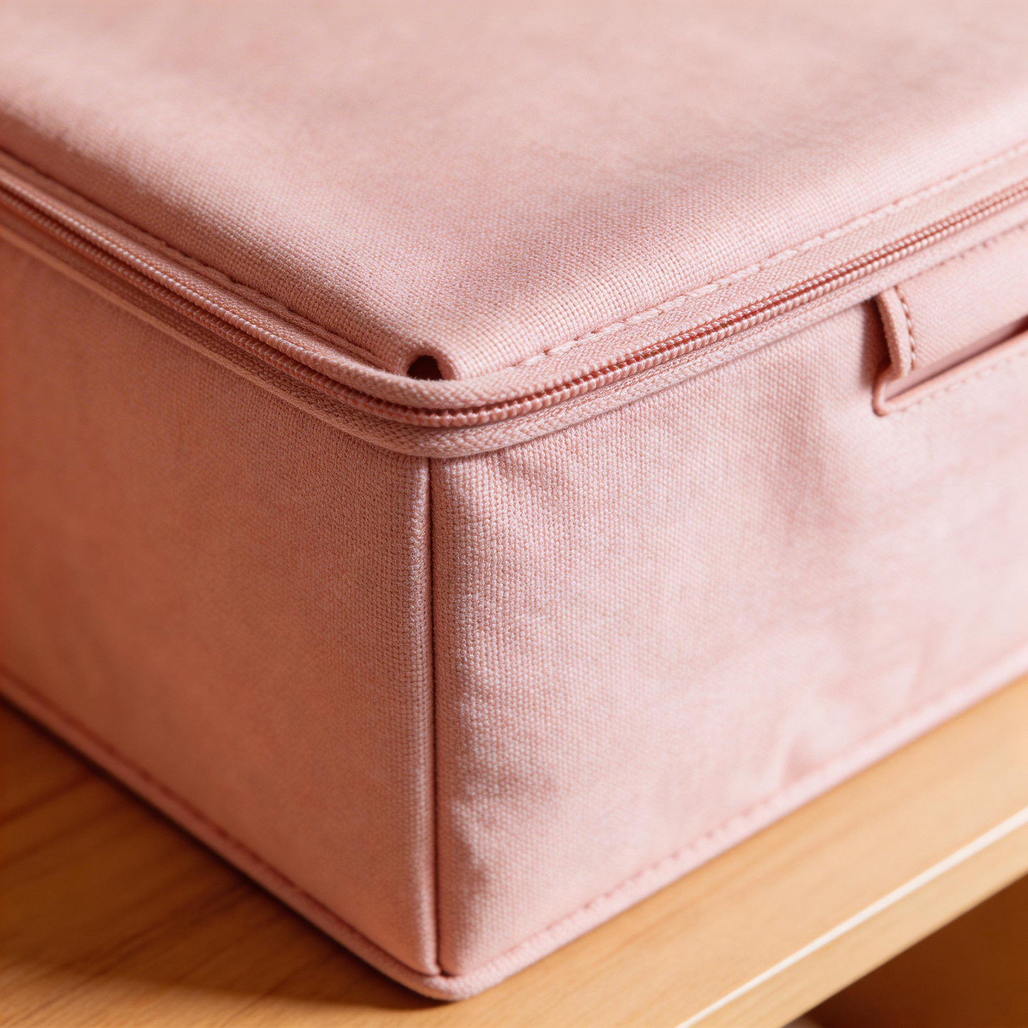 Functional & Chic | Fabric Material | Stylish Home Organization | Perfect Gift for Minimalists | Soft Pink Design