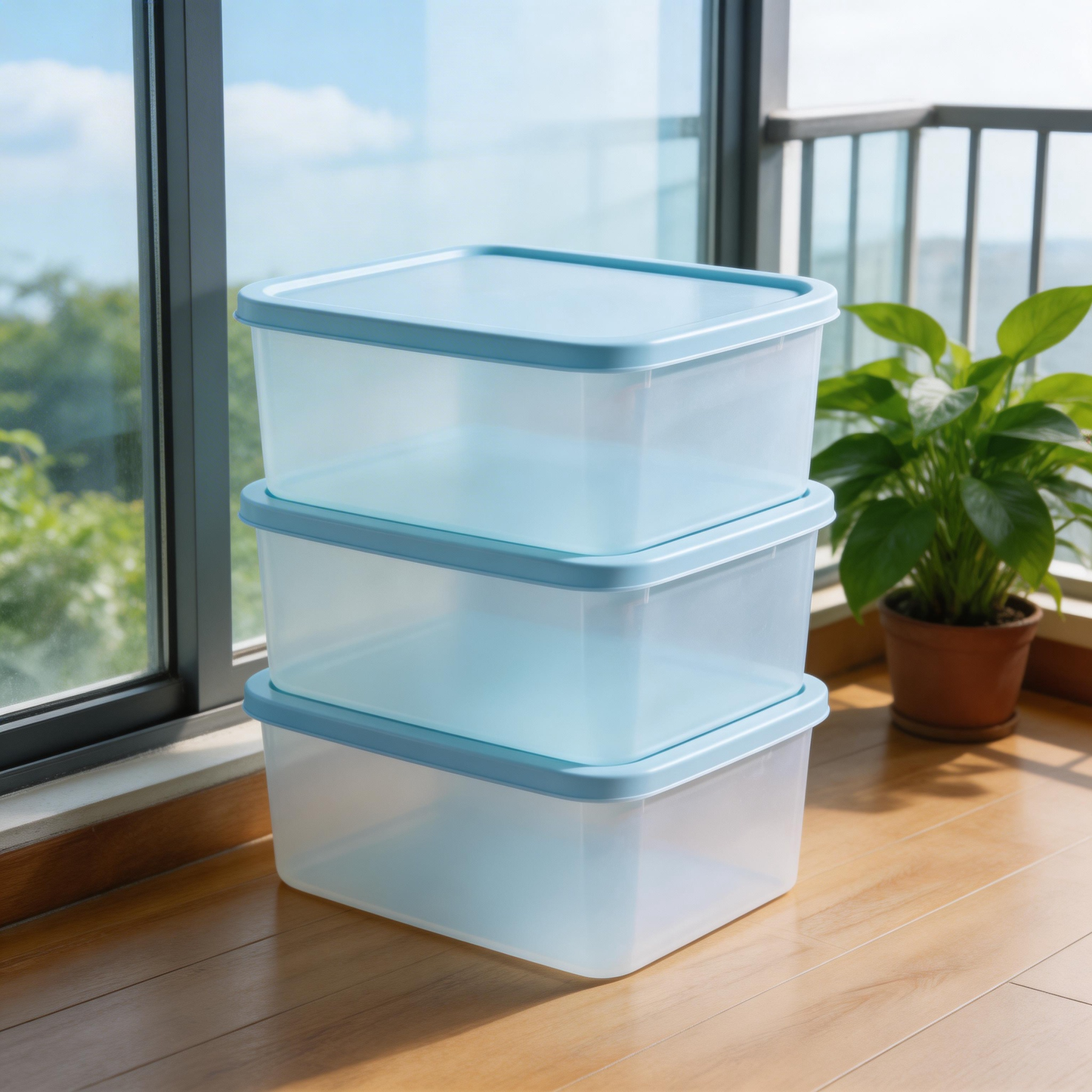 Functional & Durable | Sturdy Plastic | Home or Office Organization | Ideal Gift for Neat Freaks | Sleek Blue Design