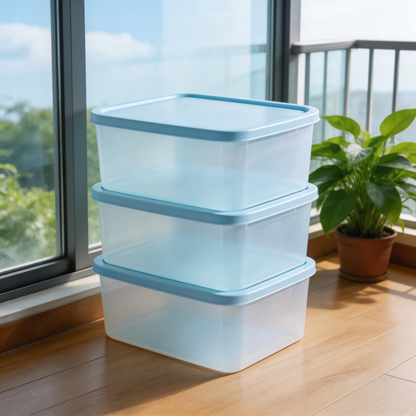 Functional & Durable | Sturdy Plastic | Home or Office Organization | Ideal Gift for Neat Freaks | Sleek Blue Design
