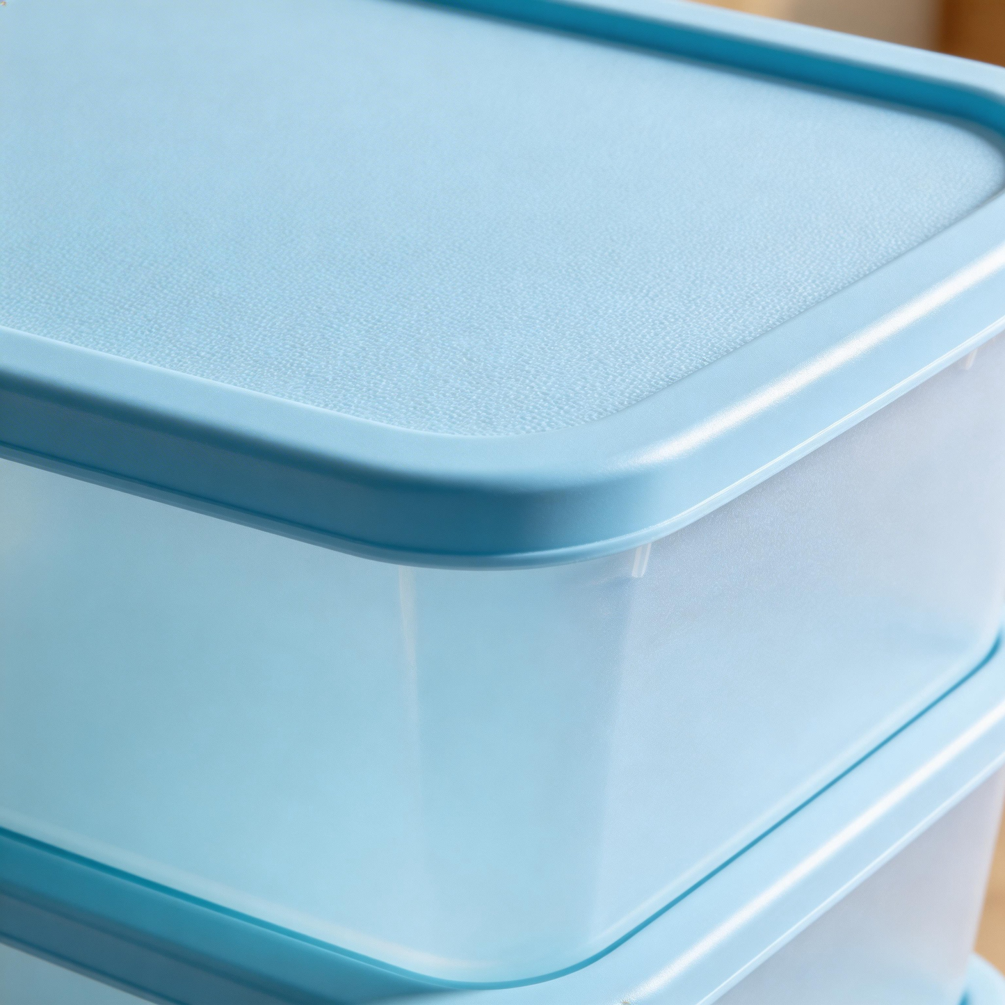 Functional & Stylish | Plastic Material | Compact Home Storage | Ideal Gift for Organizing Enthusiasts | Soft Blue Design