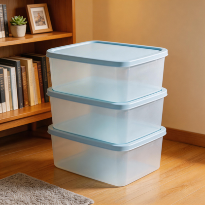 Functional & Stylish | Plastic Material | Compact Home Storage | Ideal Gift for Organizing Enthusiasts | Soft Blue Design
