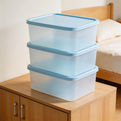 Functional & Durable | Sturdy Plastic | Home or Office Organization | Ideal Gift for Neat Freaks | Sleek Blue Design
