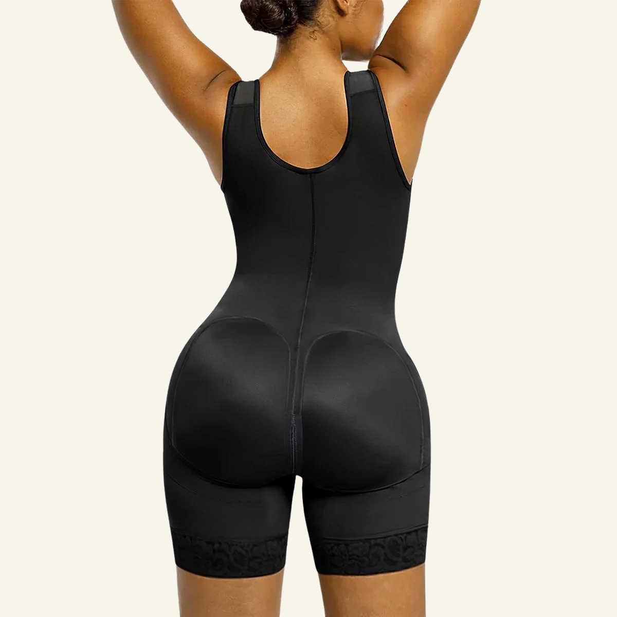 Full Body Hooked Faja Bodysuit with Zipper Crotch